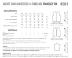 Sirdar Jacket and Waistcoat Knitting Pattern in Snuggly DK 4581P PDF DOWNLOAD