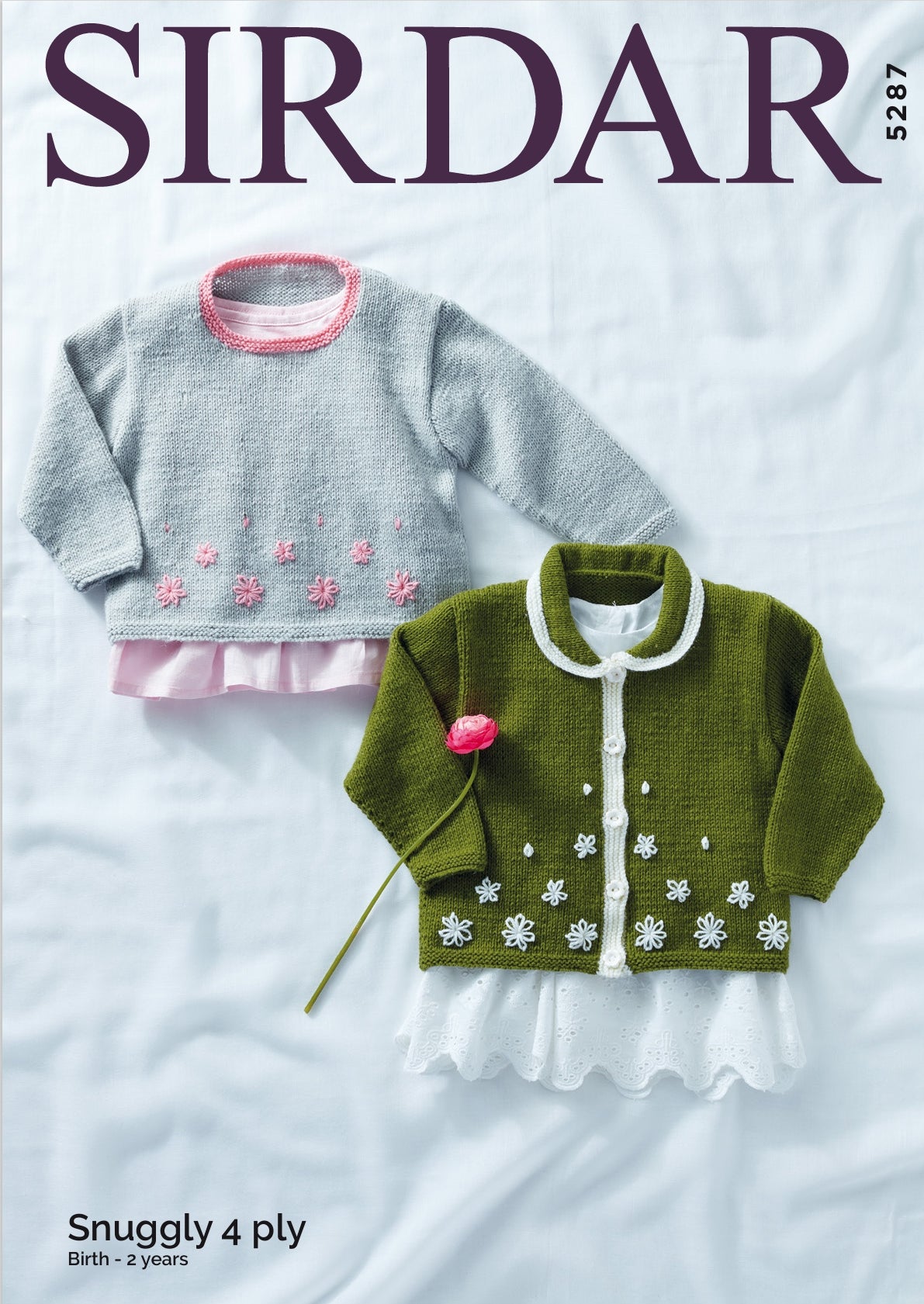 Sirdar Cardigan & Sweater Knitting Pattern in 4ply 5287P PDF DOWNLOAD