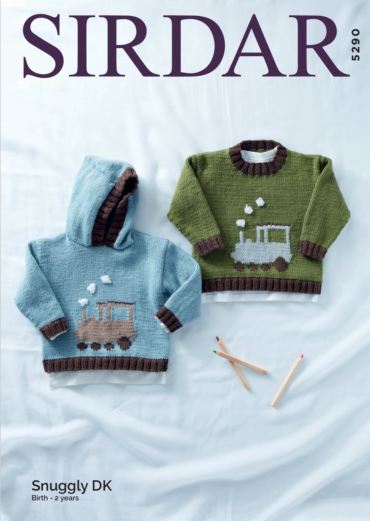 Sirdar Round Neck & Hooded Sweater Knitting Pattern in DK 5290P PDF DOWNLOAD