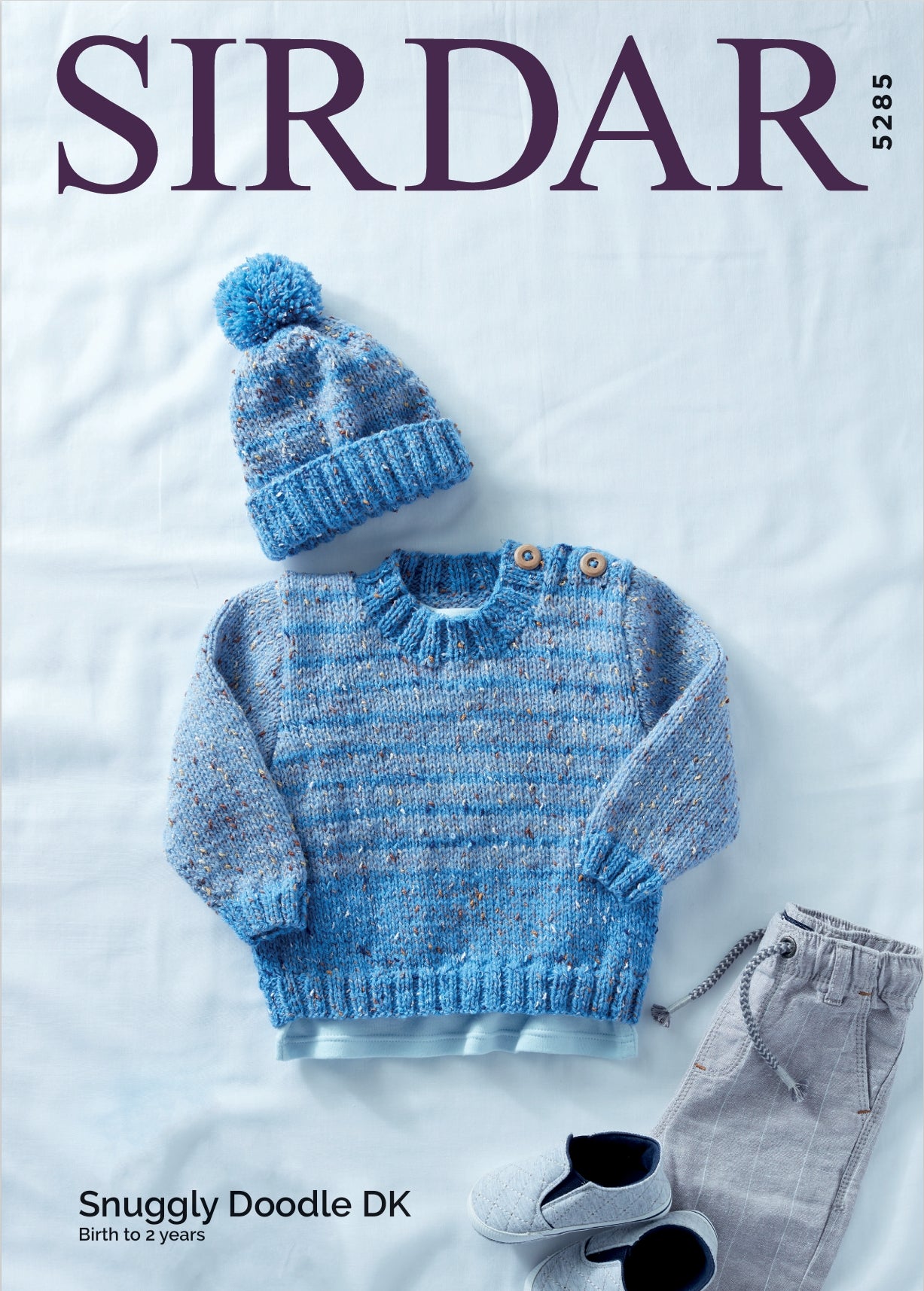 Sirdar Sweater & Hat Knitting Pattern in DK 5285P PDF DOWNLOAD