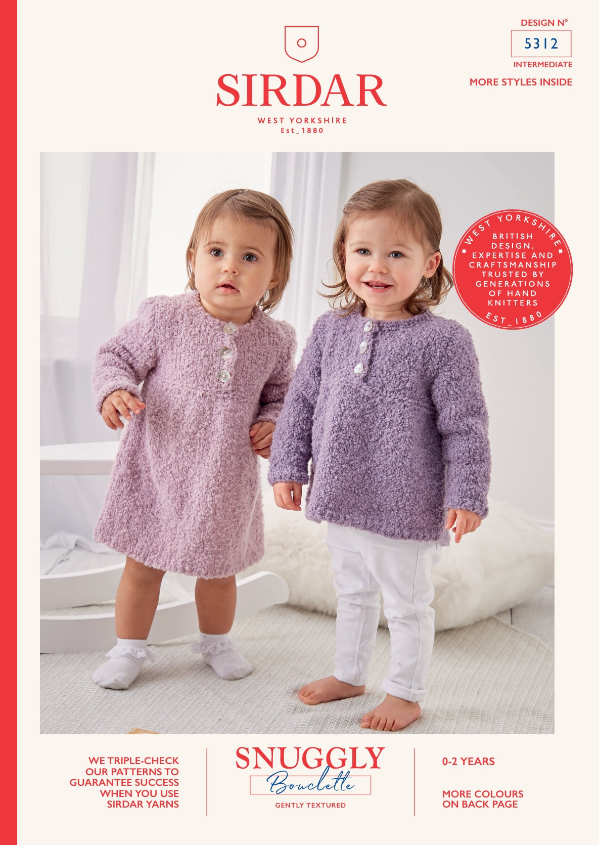 Sirdar Dress & Sweater Knitting Pattern in Aran 5312P PDF DOWNLOAD