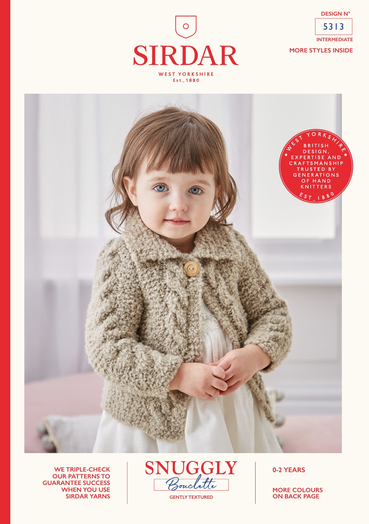 Sirdar Cardigans Knitting Pattern in Aran 5313P PDF DOWNLOAD