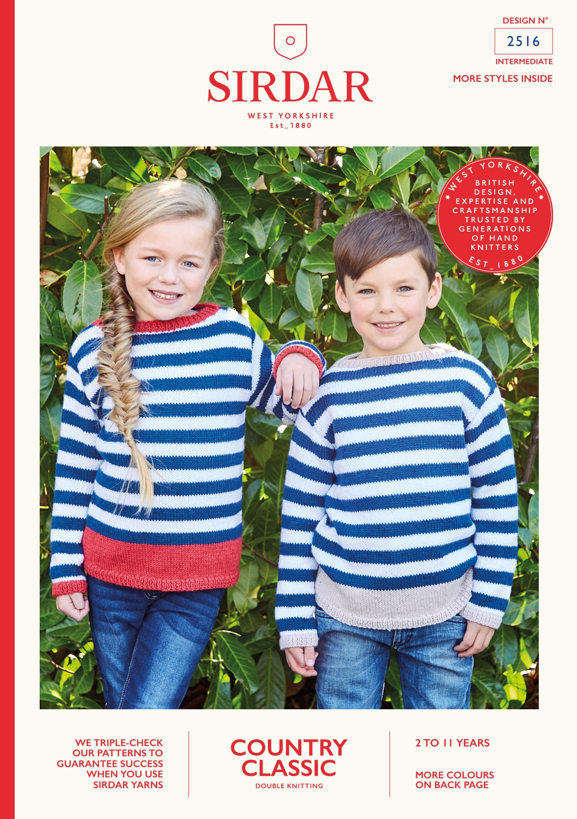 Sirdar Sweaters Knitting Pattern in DK 2516P PDF DOWNLOAD