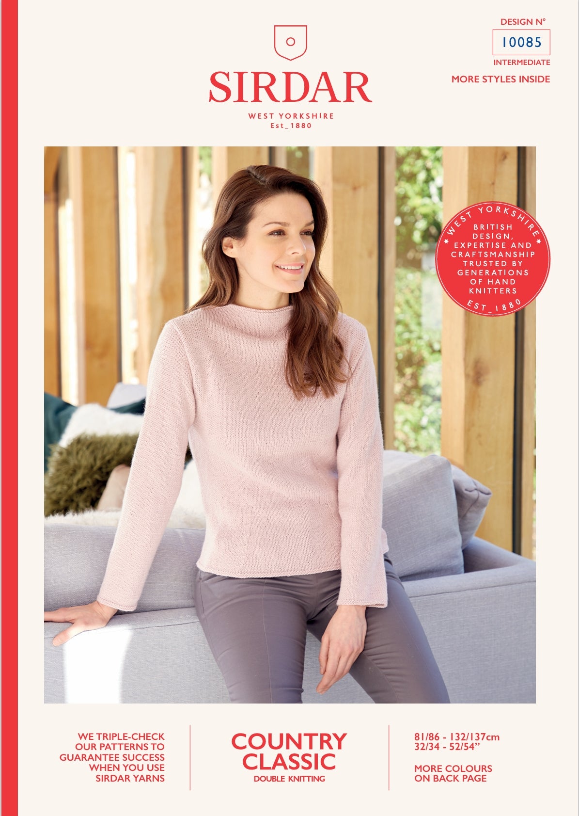 Sirdar Sweater Knitting Pattern in DK 10085P PDF DOWNLOAD