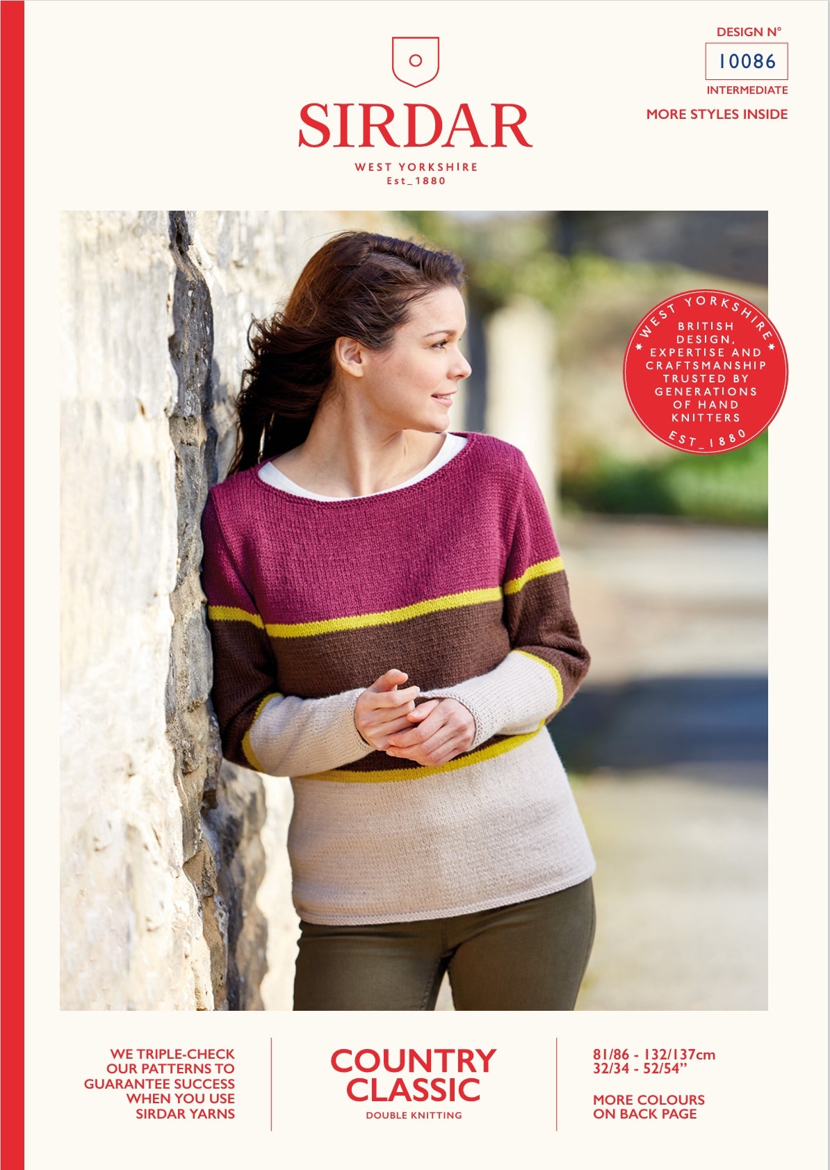 Sirdar Sweater Knitting Pattern in DK 10086P PDF DOWNLOAD
