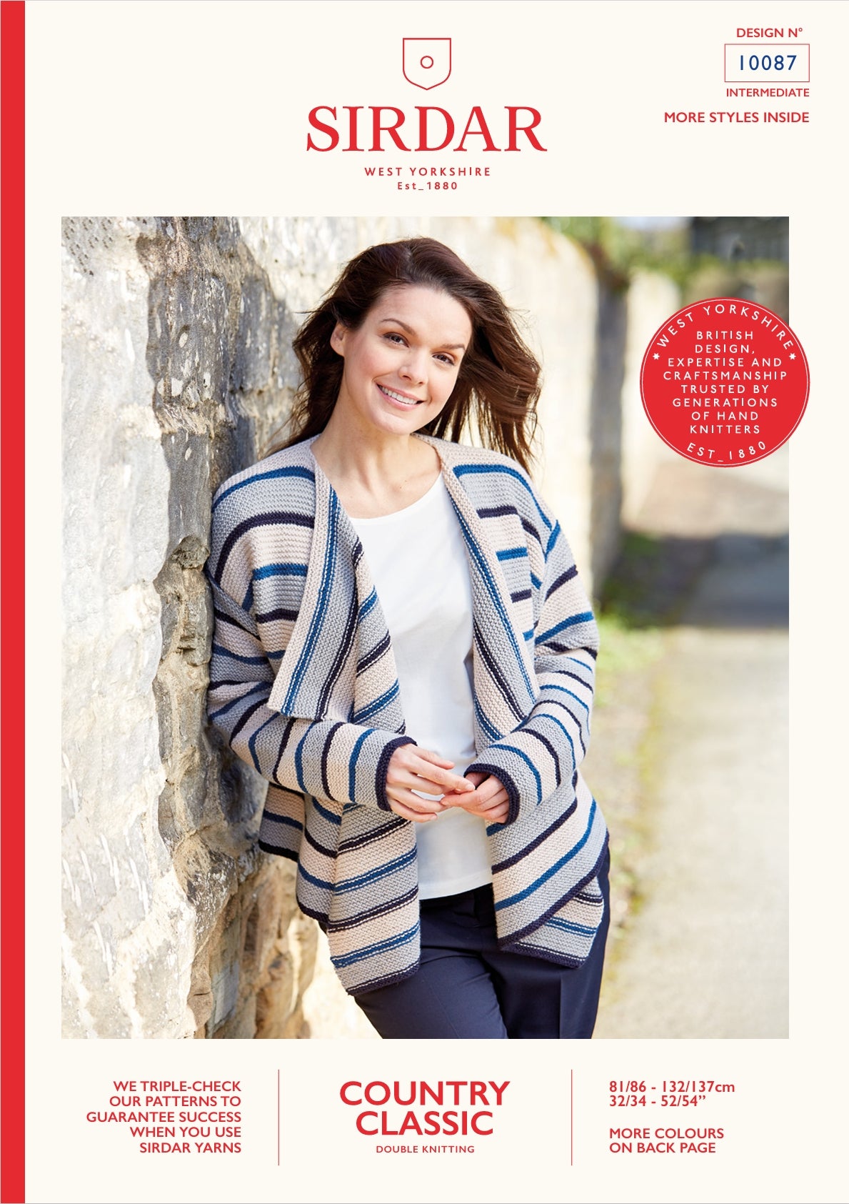Sirdar Cardigan Knitting Pattern in DK 10087P PDF DOWNLOAD