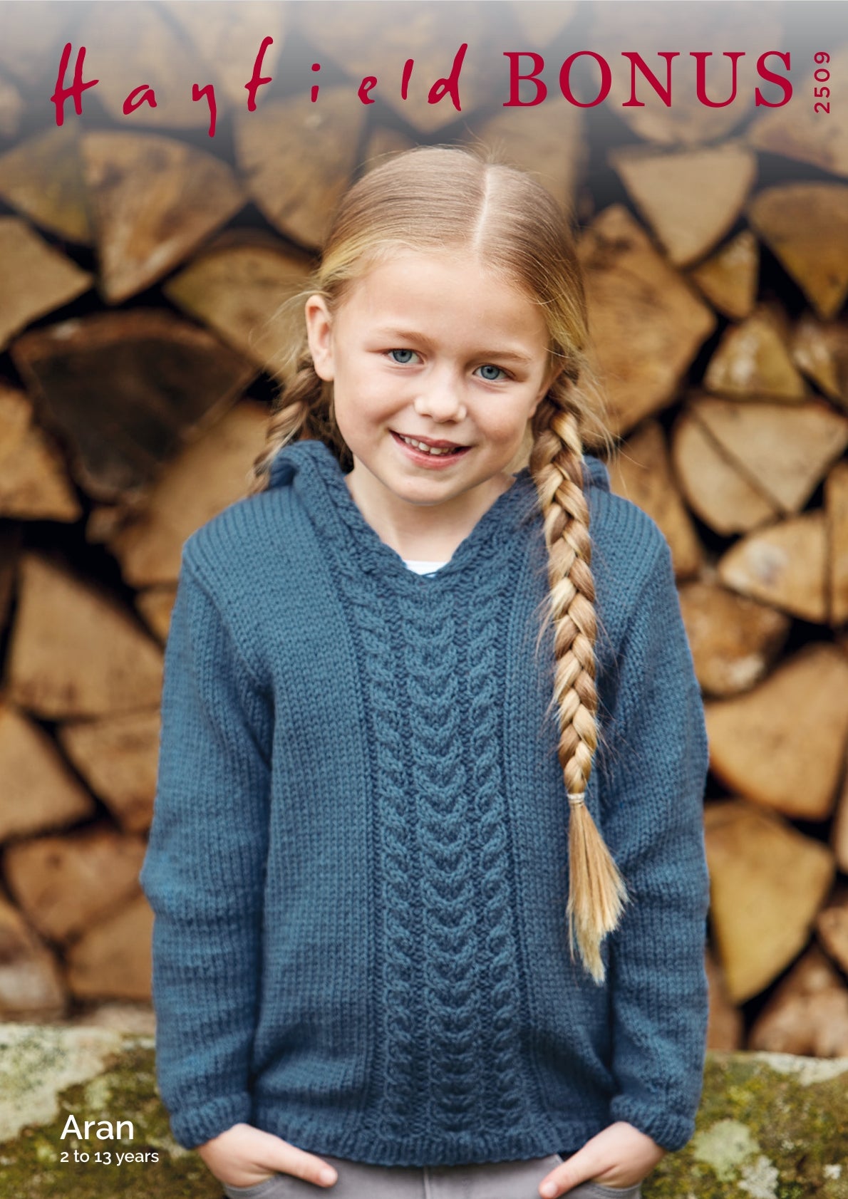 Hayfield Girl's Pixie Hood Sweater Knitting Pattern in Aran 2509P PDF DOWNLOAD