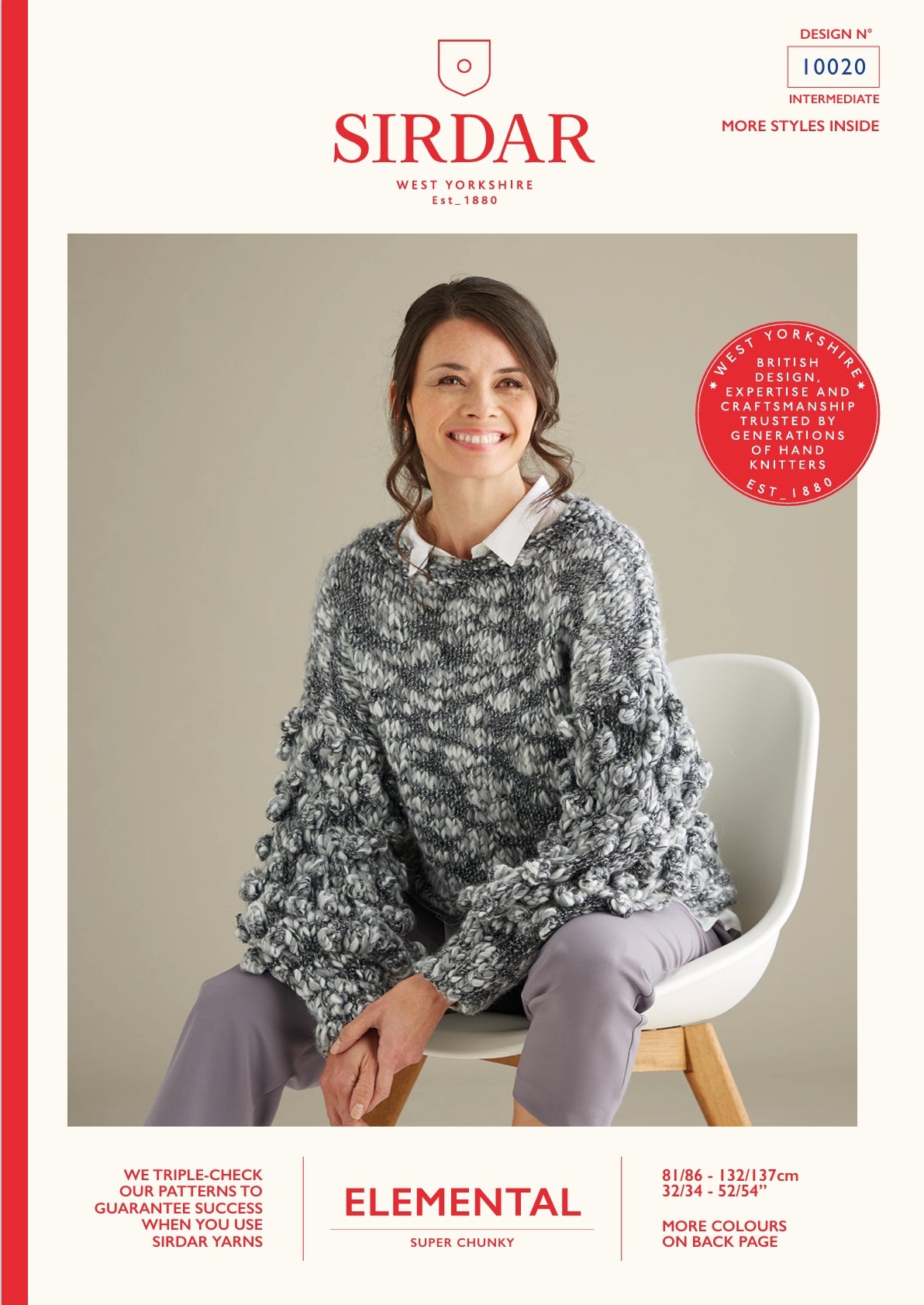 Sirdar Sweaters Knitting Pattern in Super Chunky 10020P PDF DOWNLOAD