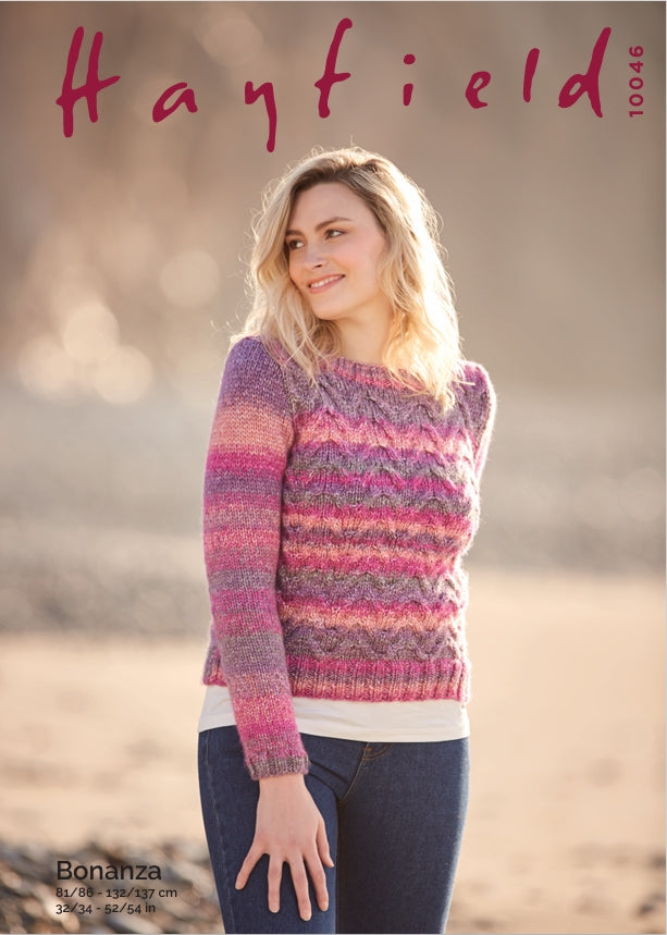 Hayfield Sweater Knitting Pattern in Chunky 10046P PDF DOWNLOAD