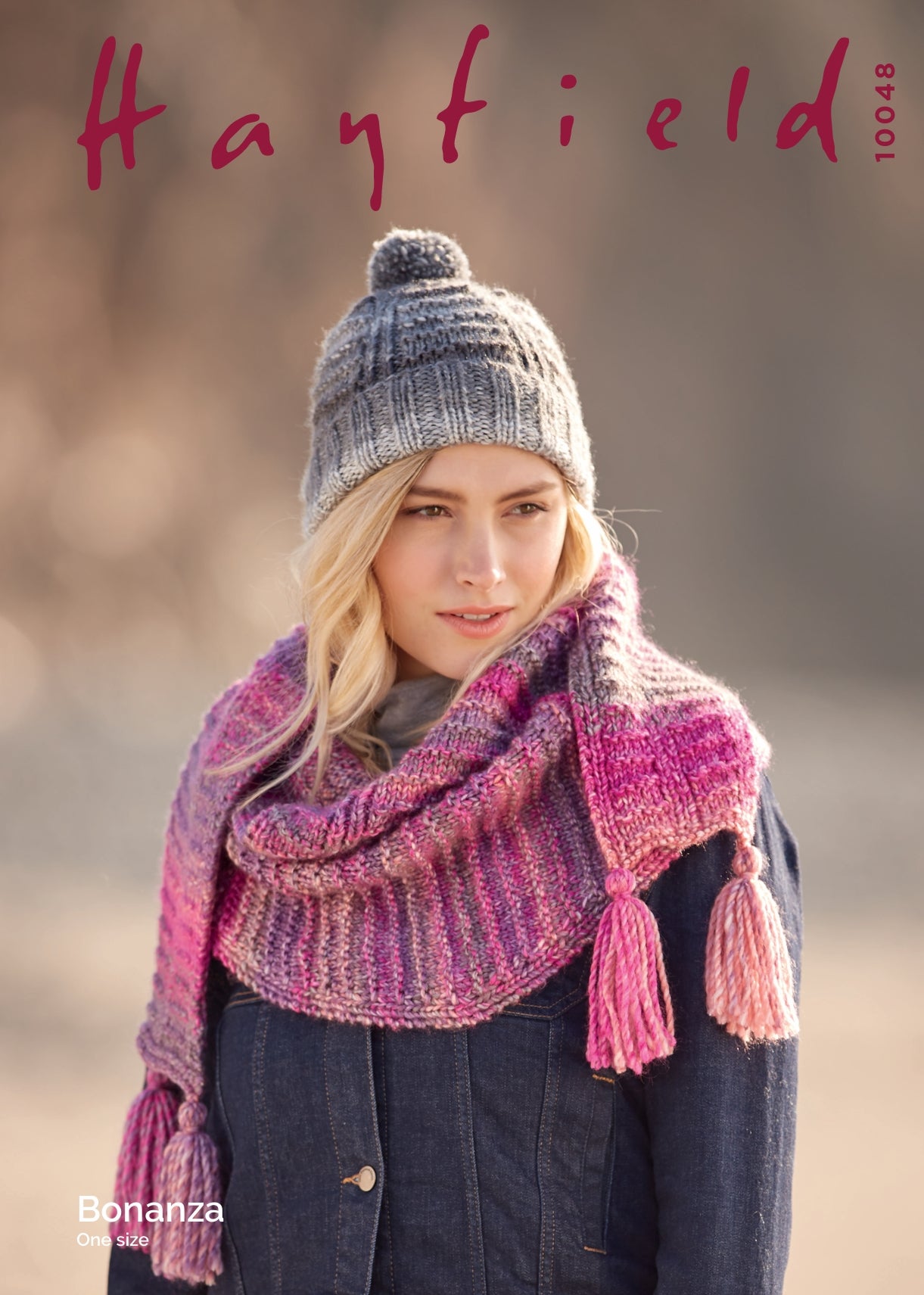 Hayfield Textured Hat & Scarf Knitting Pattern in Chunky 10048P PDF DOWNLOAD