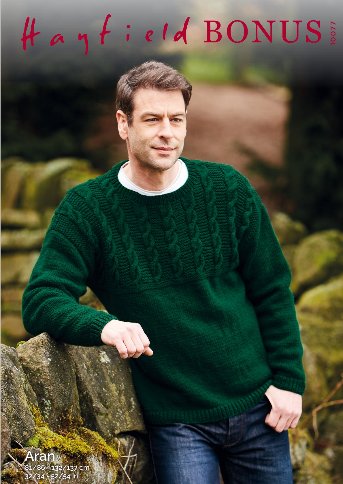 Hayfield Sweater Knitting Pattern in Aran 10077P PDF DOWNLOAD