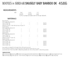 Sirdar Bootees Knitting Pattern in Snuggly Baby Bamboo DK 4586P PDF DOWNLOAD