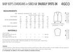 Sirdar Baby Boys Cardigans Knitting Pattern in Snuggly Spots DK 4603P PDF DOWNLOAD