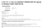 Sirdar Lamb Toy Knitting Pattern in Snuggly Snowflake DK and Baby Crofter DK 4610P PDF DOWNLOAD