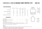 Sirdar Cardigans Knitting Pattern in Snuggly Baby Crofter 4ply 4618P PDF DOWNLOAD