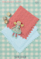 Sirdar Blankets Knitting Pattern in Snuggly 4ply 4642P PDF DOWNLOAD