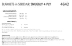 Sirdar Blankets Knitting Pattern in Snuggly 4ply 4642P PDF DOWNLOAD