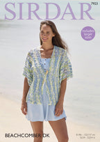 Sirdar Jacket Knitting Pattern in Sirdar Beachcomber DK 7923P PDF DOWNLOAD