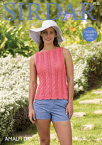 Sirdar Top Knitting Pattern in Sirdar Amalfi DK 7925P PDF DOWNLOAD