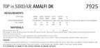 Sirdar Top Knitting Pattern in Sirdar Amalfi DK 7925P PDF DOWNLOAD