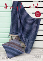 Hayfield Throw and Cushion Knitting Pattern in Hayfield Illusion DK 7932P PDF DOWNLOAD