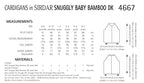 Sirdar Cardigans Knitting Pattern in Snuggly Baby Bamboo DK 4667P PDF DOWNLOAD