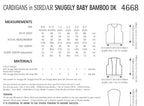 Sirdar Cardigans Knitting Pattern in Snuggly Baby Bamboo DK 4668P PDF DOWNLOAD