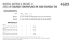 Sirdar Bootees, Mittens and Helmet Knitting Pattern in Snowflake DK and Snuggly DK 4689P PDF DOWNLOAD
