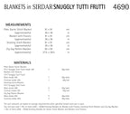 Sirdar Blankets Knitting Pattern in Snuggly Tutti Frutti 4690P PDF DOWNLOAD