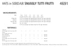 Sirdar hats Knitting Pattern in Snuggly Tutti Frutti 4691P PDF DOWNLOAD