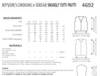 Sirdar Cardigans Knitting Pattern in Snuggly Tutti Frutti 4692P PDF DOWNLOAD