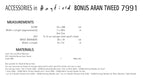 Hayfield Accessories Knitting Pattern in Bonus Aran Tweed 7991P PDF DOWNLOAD