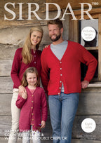 Sirdar Cardigans Knitting Pattern in Harrap Tweed DK and Double Crepe DK 7980P PDF DOWNLOAD