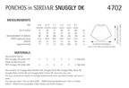 Sirdar Ponchos Knitting Pattern in Snuggly DK 4702P PDF DOWNLOAD