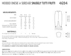 Sirdar Hooded Onesie Knitting Pattern in Snuggly Tutti Frutti 4694P PDF DOWNLOAD