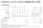 Sirdar Cardigans and Hats Knitting Pattern in Snuggly DK 4709P PDF DOWNLOAD