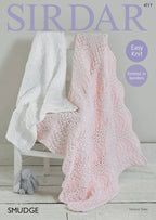 Sirdar Blankets Knitting Pattern in Sirdar Smudge 4717P PDF DOWNLOAD