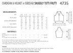 Sirdar Cardigan and Helmet Knitting Pattern in Sirdar Snuggly Tutti Frutti 4735P PDF DOWNLOAD