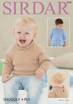 Sirdar Sweater Knitting Pattern in Sirdar Snuggly 4ply 4742P PDF DOWNLOAD