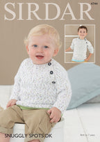 Sirdar Sweaters Knitting Pattern in Sirdar Snuggly Spots DK 4744P PDF DOWNLOAD