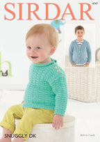 Sirdar Sweater and Cardigan Knitting Pattern in Sirdar Snuggly DK 4747P PDF DOWNLOAD