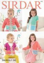 Sirdar Cardigans Knitting Pattern in Sirdar Snuggly DK 4751P PDF DOWNLOAD