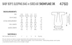 Sirdar Baby Boys Sleeping Bag Knitting Pattern in Sirdar Snuggly Snowflake DK 4760P PDF DOWNLOAD
