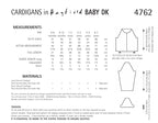 Hayfield Cardigans Knitting Pattern in Hayfield Baby DK 4762P PDF DOWNLOAD