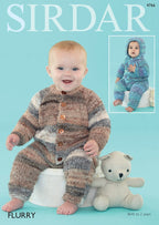 Sirdar All-in-Ones Knitting Pattern in Sirdar Flurry 4766P PDF DOWNLOAD
