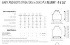 Sirdar Baby and Boys Sweaters Knitting Pattern in Sirdar Flurry 4767P PDF DOWNLOAD