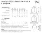 Sirdar Cardigans Knitting Pattern in Sirdar Snuggly Baby Rascal DK and Snuggly DK 4773P PDF DOWNLOAD