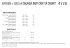Sirdar Blankets Knitting Pattern in Sirdar Snuggly Baby Crofter Chunky 4776P PDF DOWNLOAD