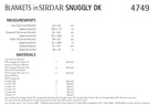 Sirdar Blankets Knitting Pattern in Sirdar Snuggly DK 4749P PDF DOWNLOAD