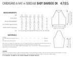 Sirdar Cardigans and Hat Knitting Pattern in Sirdar Baby Bamboo DK 4785P PDF DOWNLOAD